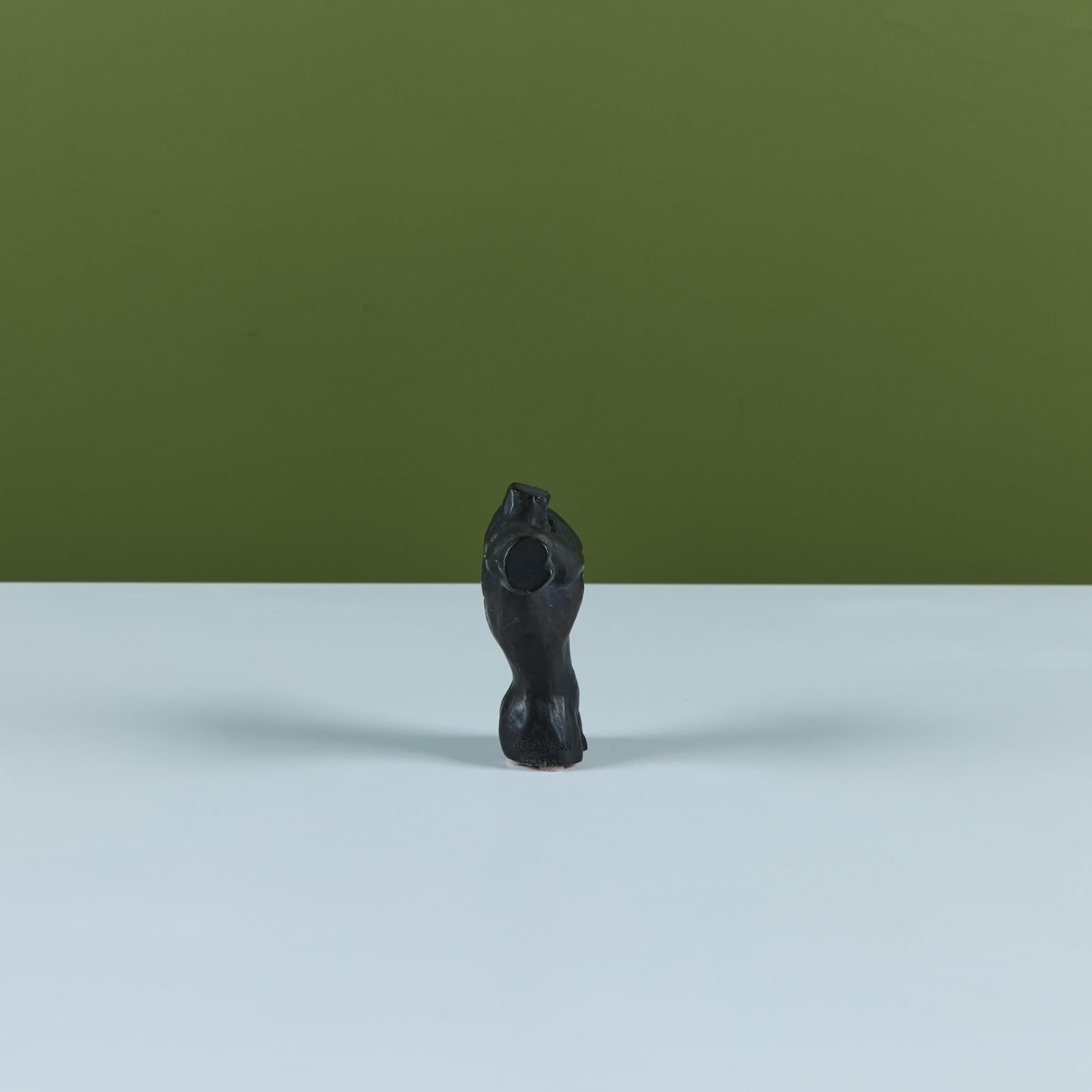 XX secolo Torso maschile in bronzo massiccio in vendita