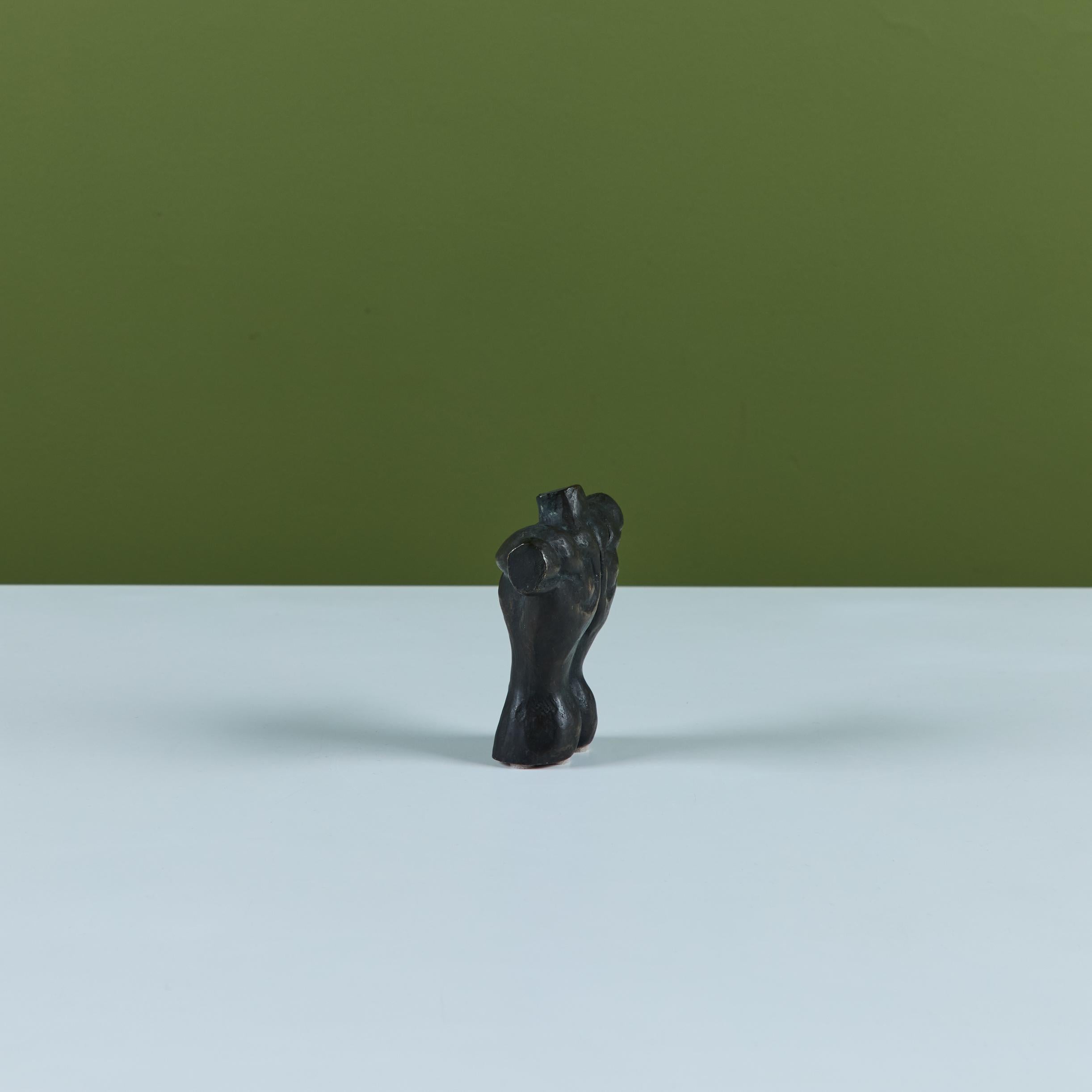 Torso maschile in bronzo massiccio in vendita 1