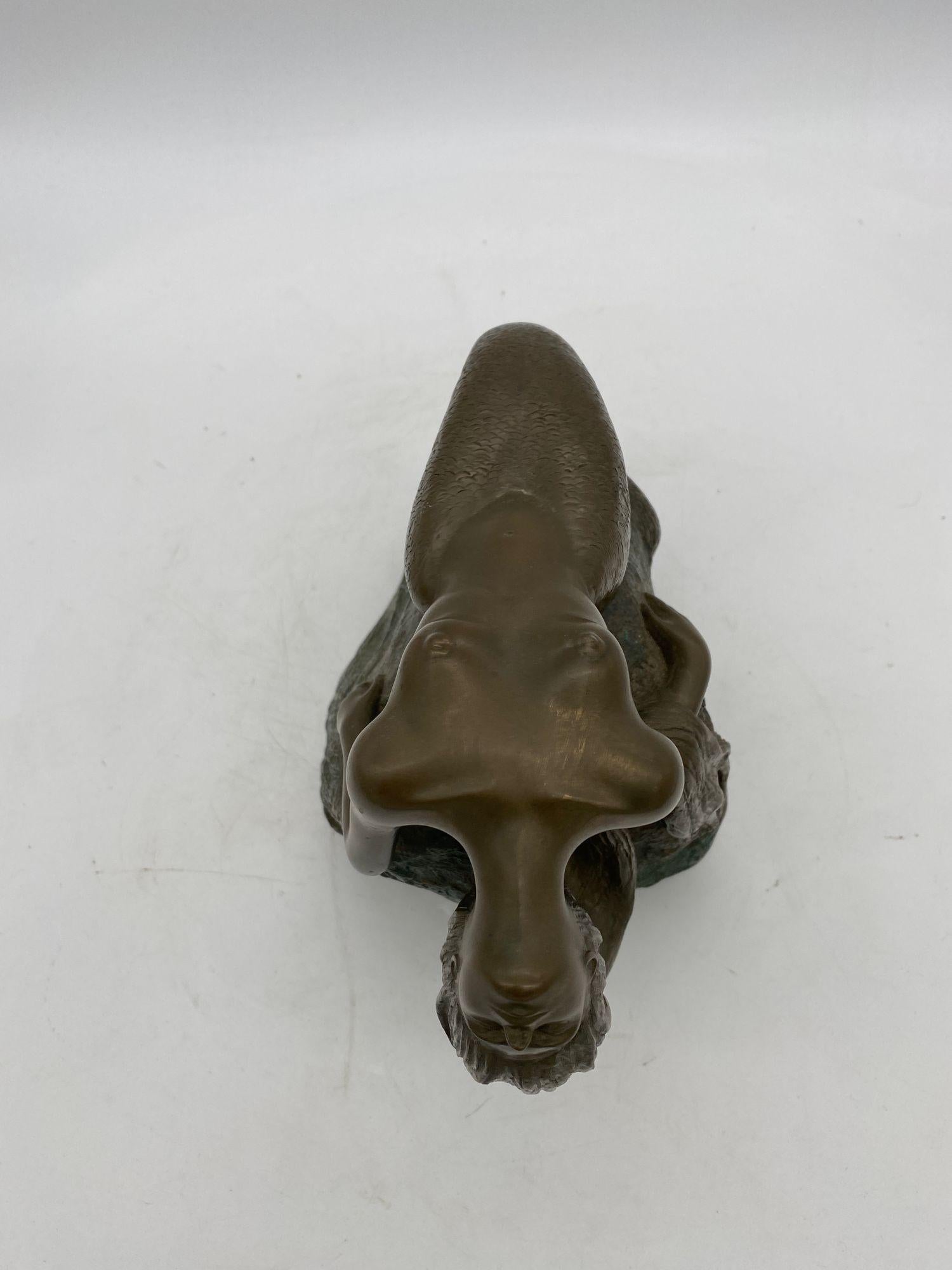 Bronze Mermaid Siren Statue on Beach Rock by James Siebert For Sale 3