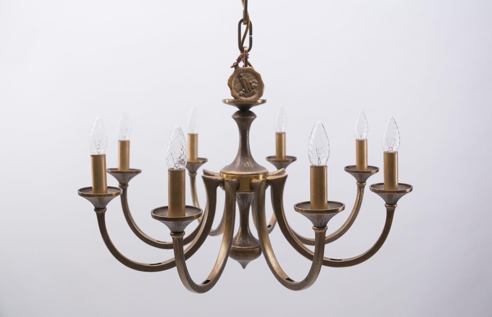 Calco Lampada Sputnik da soffitto in bronzo massiccio del Medioevo, anni '60 in vendita