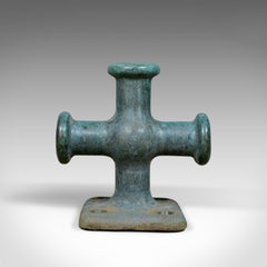 Solid Bronze Mooring Bitt Bollard, Very Heavy, Ship, Boat, Capstan, 20th Century