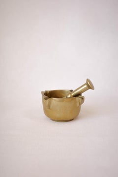 Mörser und Stößel aus massiver Bronze, Brasilien, 1970er Jahre