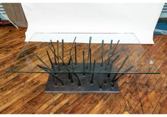 Solid Bronze Neo-Brutalist Bijou Cocktail Table by Dylan Farrell