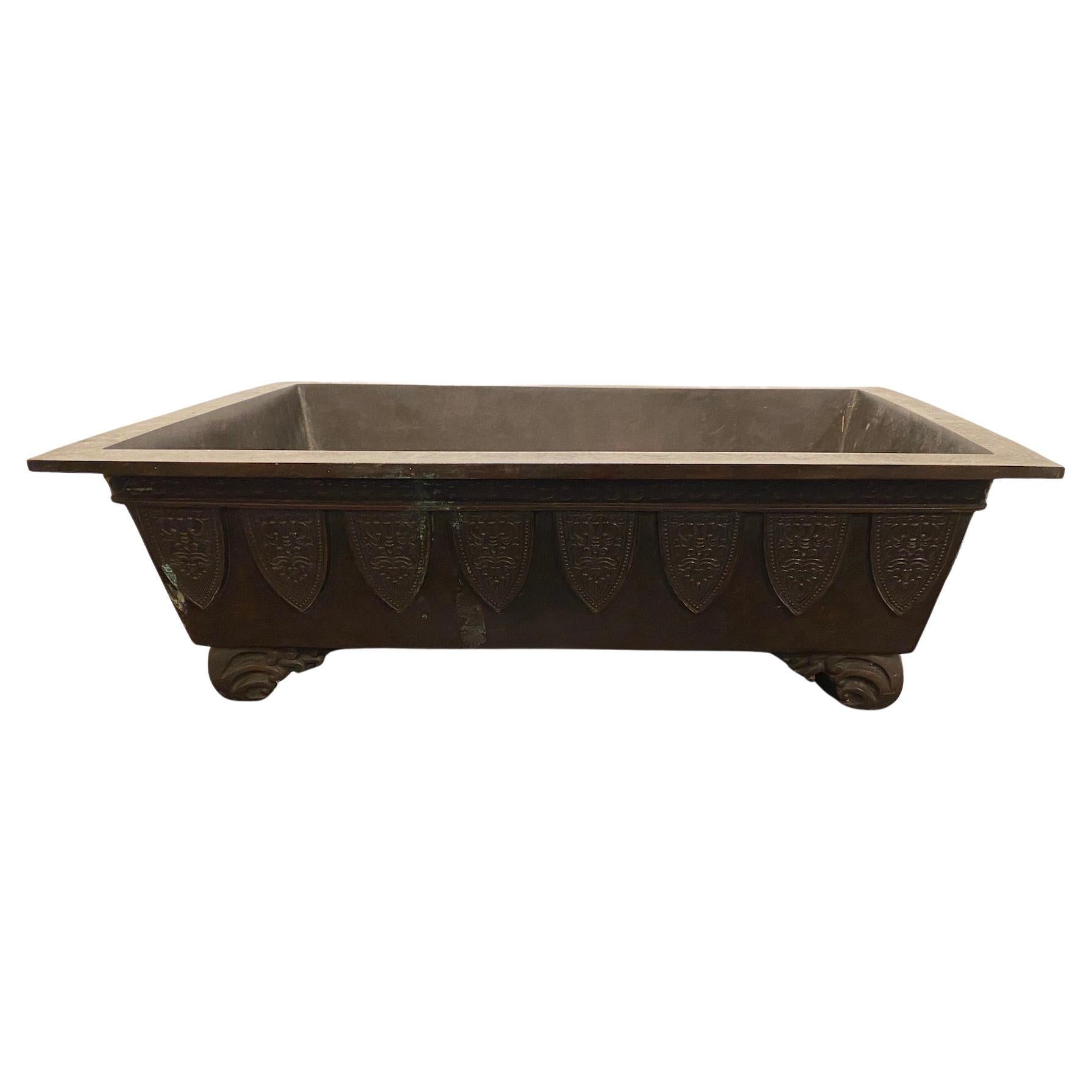 Solid Bronze Planter For Sale