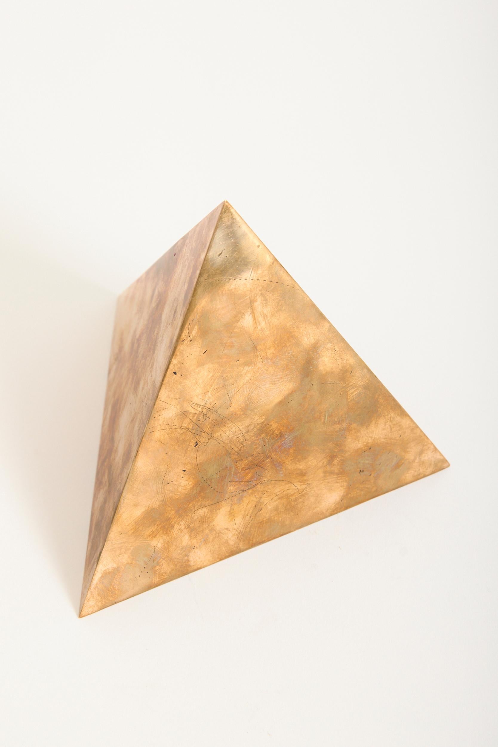 French Solid Bronze Pyramid For Sale
