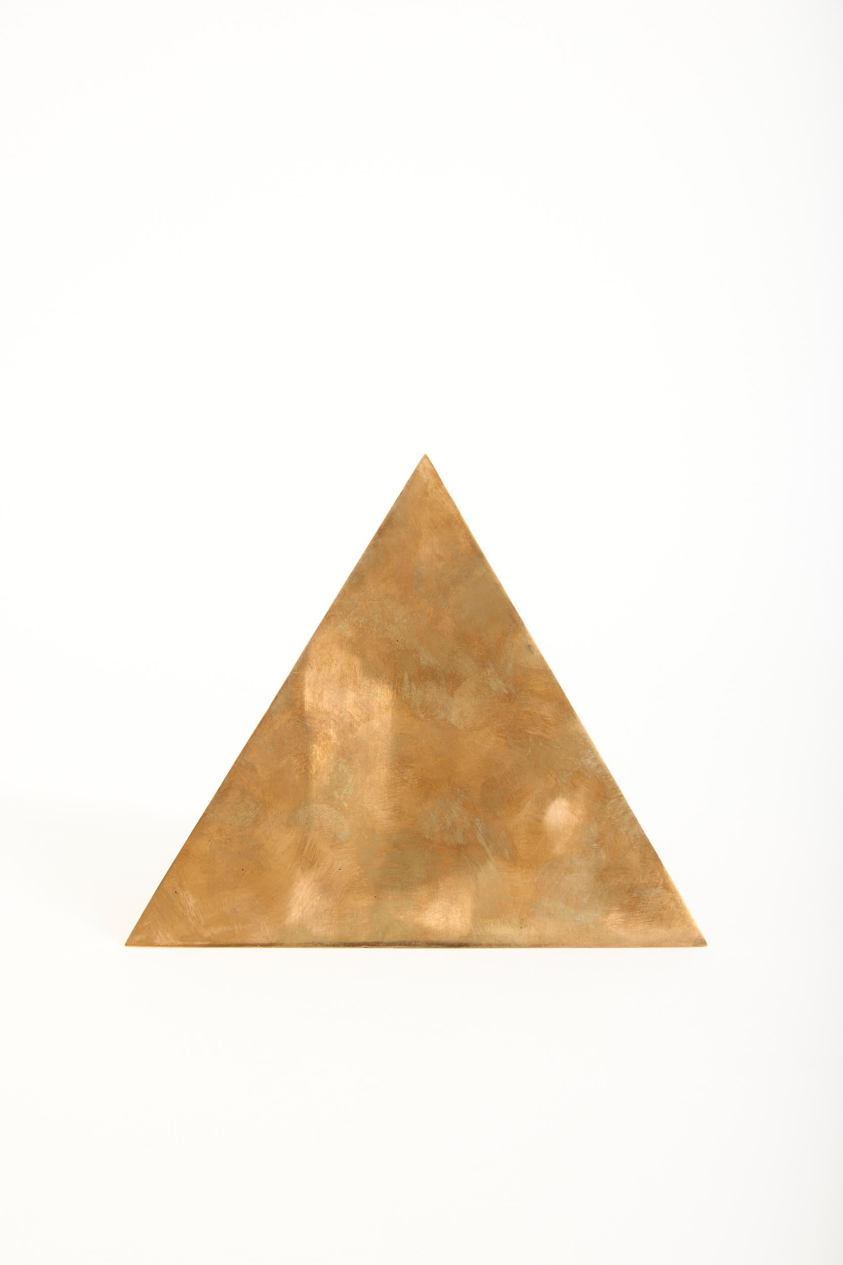 Late 20th Century Solid Bronze Pyramid For Sale