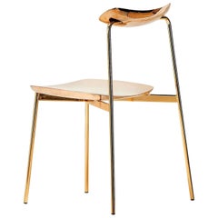 Chaise sculptée en bronze massif de Tom Fereday