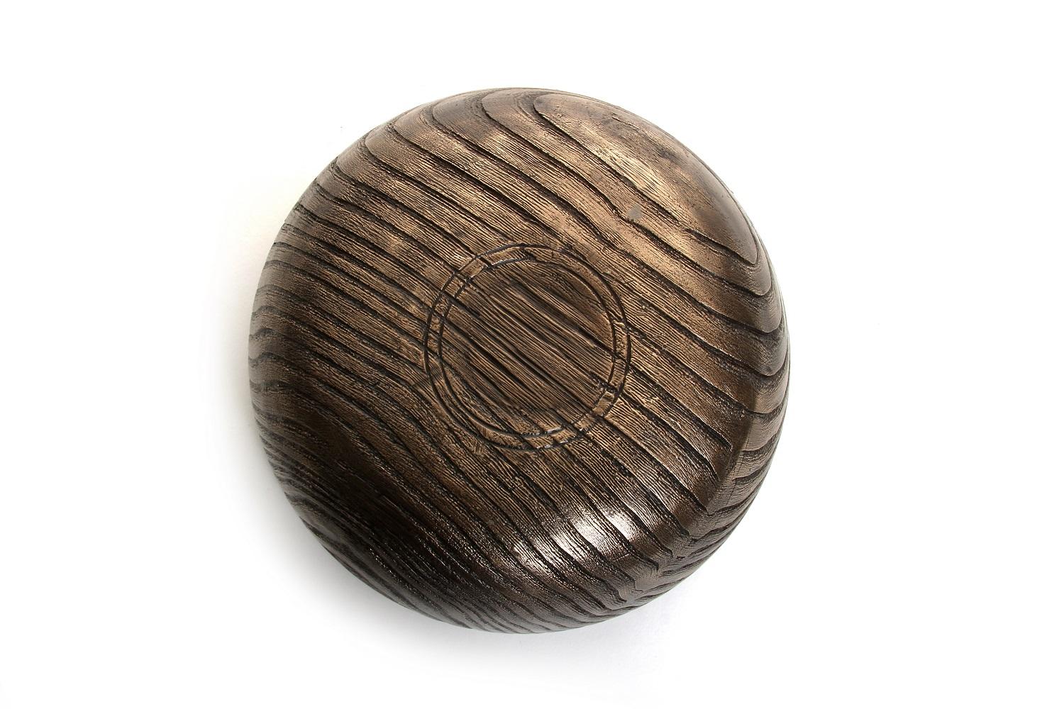 Solid Bronze Set ‘Everest’, ‘Alpine’ and ‘Flora’ Bowls with Wood Grain Texture im Angebot 6