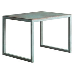 Solid Bronze Side Table with Tiffany Green Patina Finish, 2022