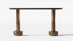 Solid Bronze Toad Console II by Arthur Vallin