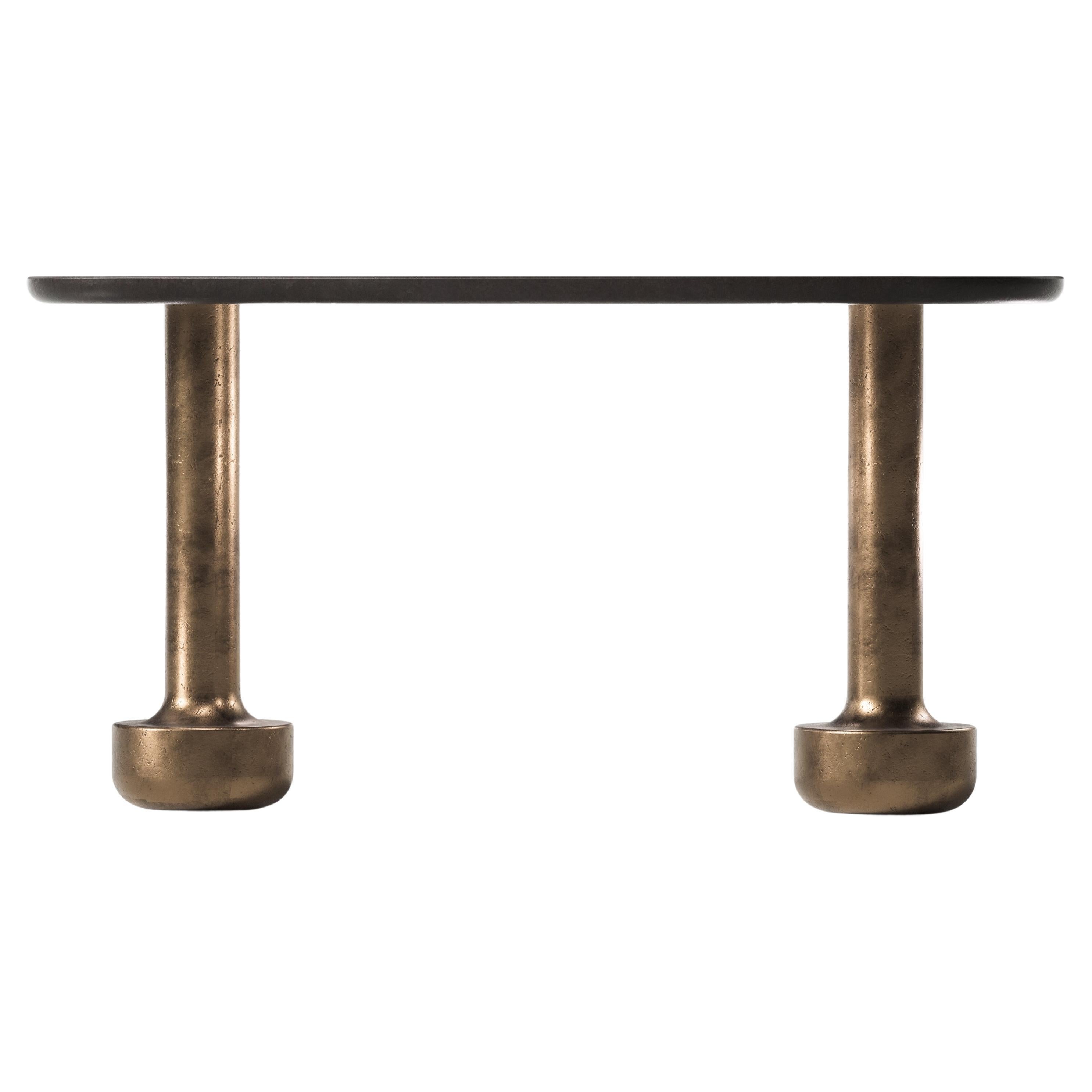 Solid Bronze Toad Console II by Arthur Vallin For Sale