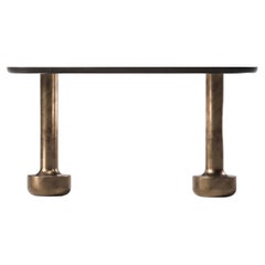 Solid Bronze Toad Console II by Arthur Vallin