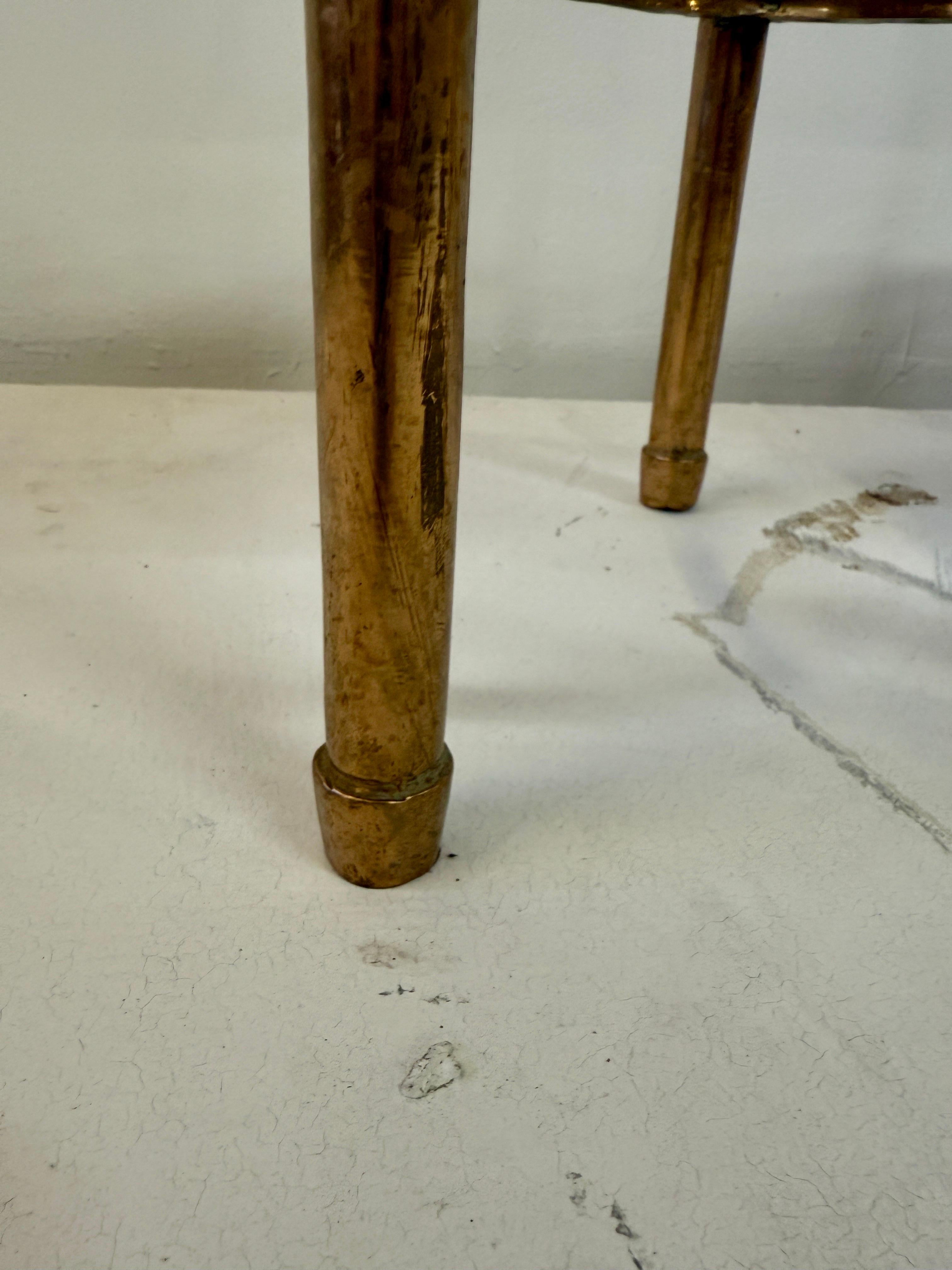 Solid Bronze Vintage Yacht Stools or Side Tables - 4 Available For Sale 7