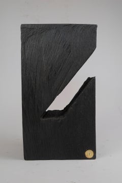 Solid Burnt Wood, Side Table, Stool, Original Contemporary Design