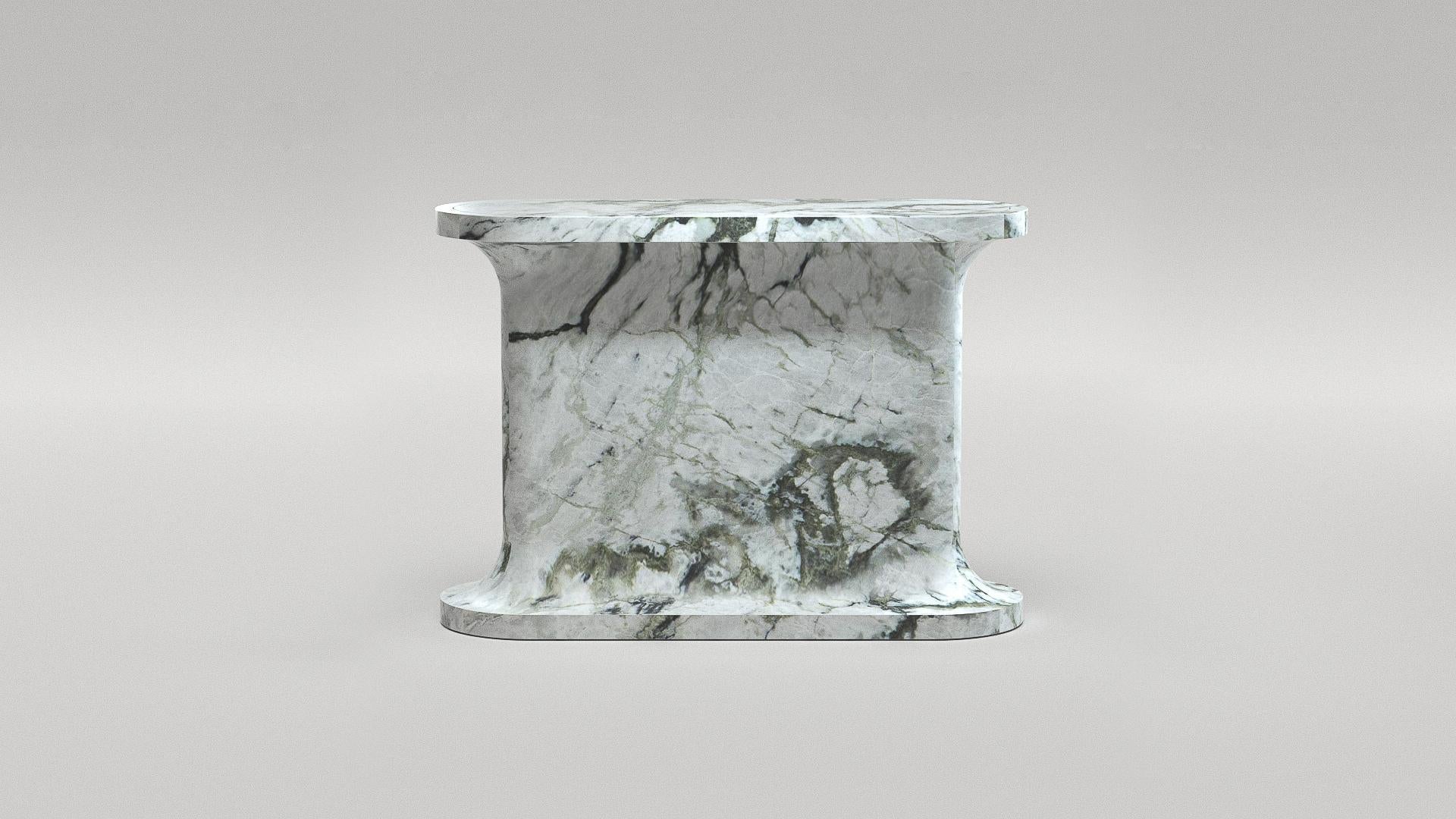 Console Calacatta Verde Romie I en bois massif d'Arthur Vallin en vente 2