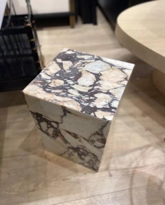 Solid Calacatta Viola Marble Side / Occasional Table