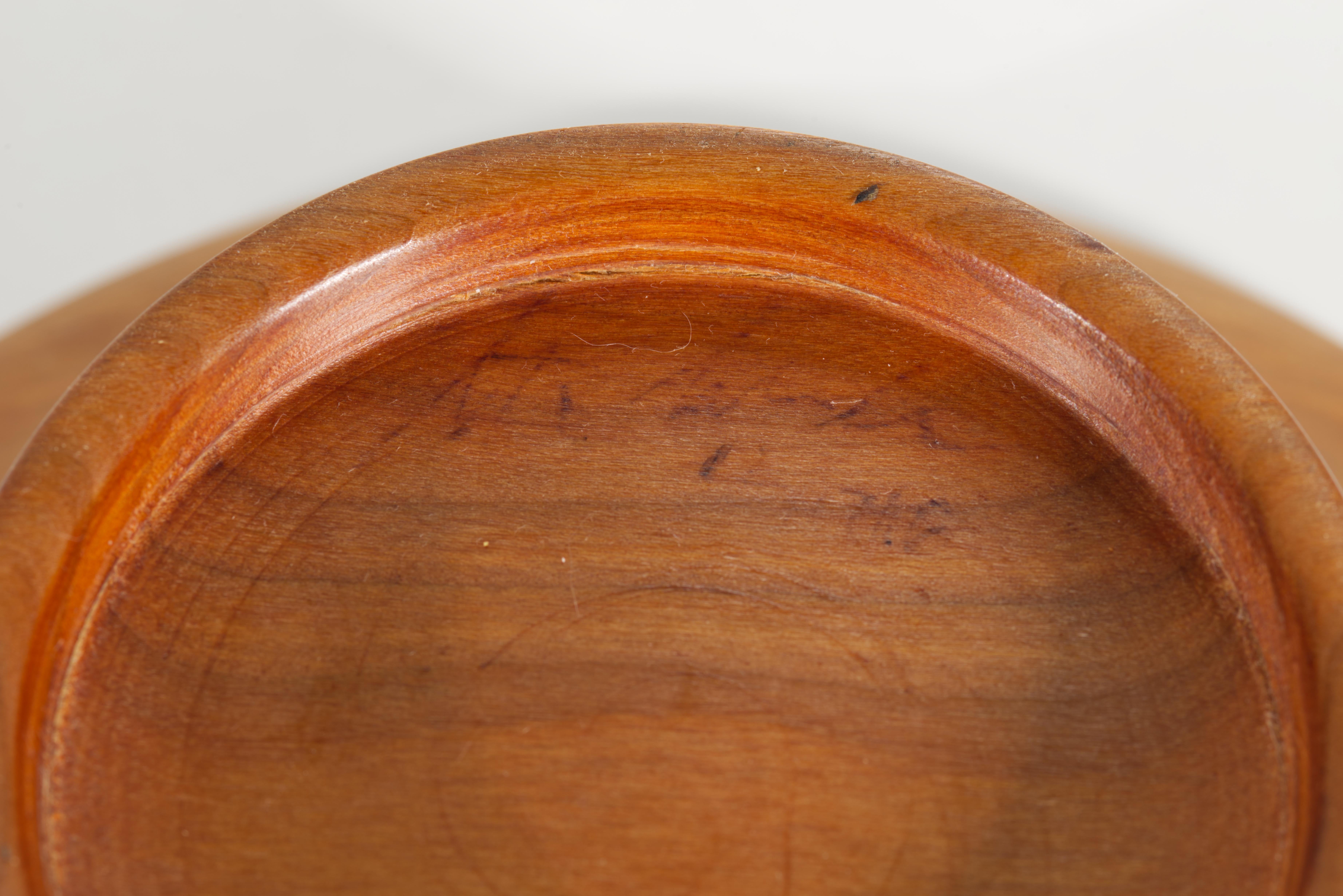 Solid Carved Korina Wood Bowl, American Studio Craft Vessel For Sale 3