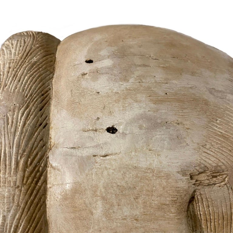 Solid Carved Wood Elephant Stool or Side Table Accent Table For Sale at ...