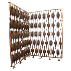 Solid Cast Bronze Large Scale Room Divider Syracuse, NY 1964