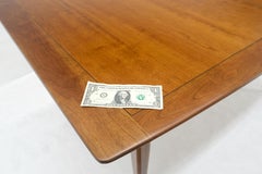 Solid Cherry Boat Shape 3x12" Extension Leaves Dining Banquet Table MINT!