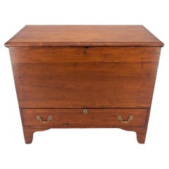 Solid Cherry Bottom Dovetails Drawer Brass Hardware Hope Chest Cabinet Patina