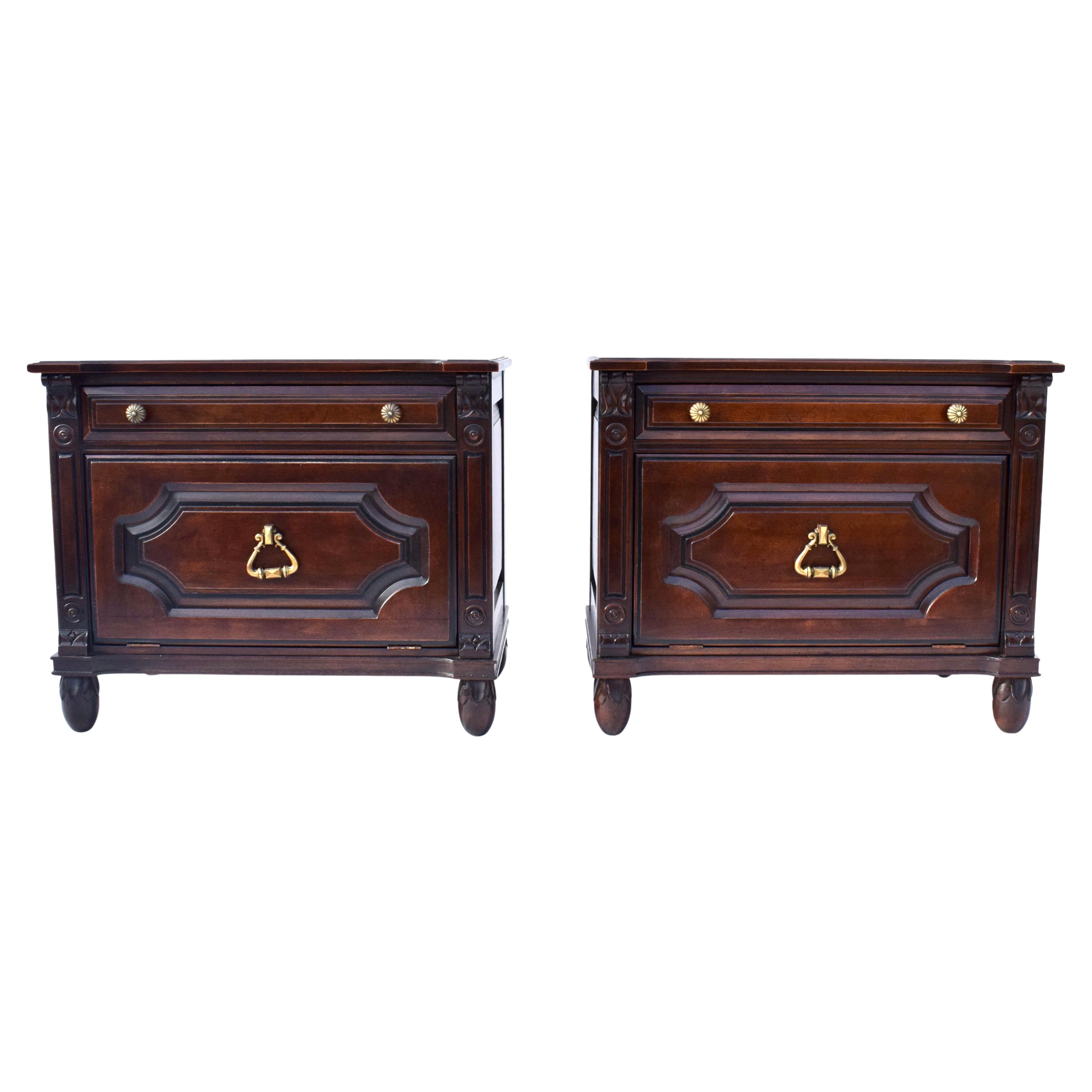 Solid Cherry Chest Nightstands by Davis Cabinet Company