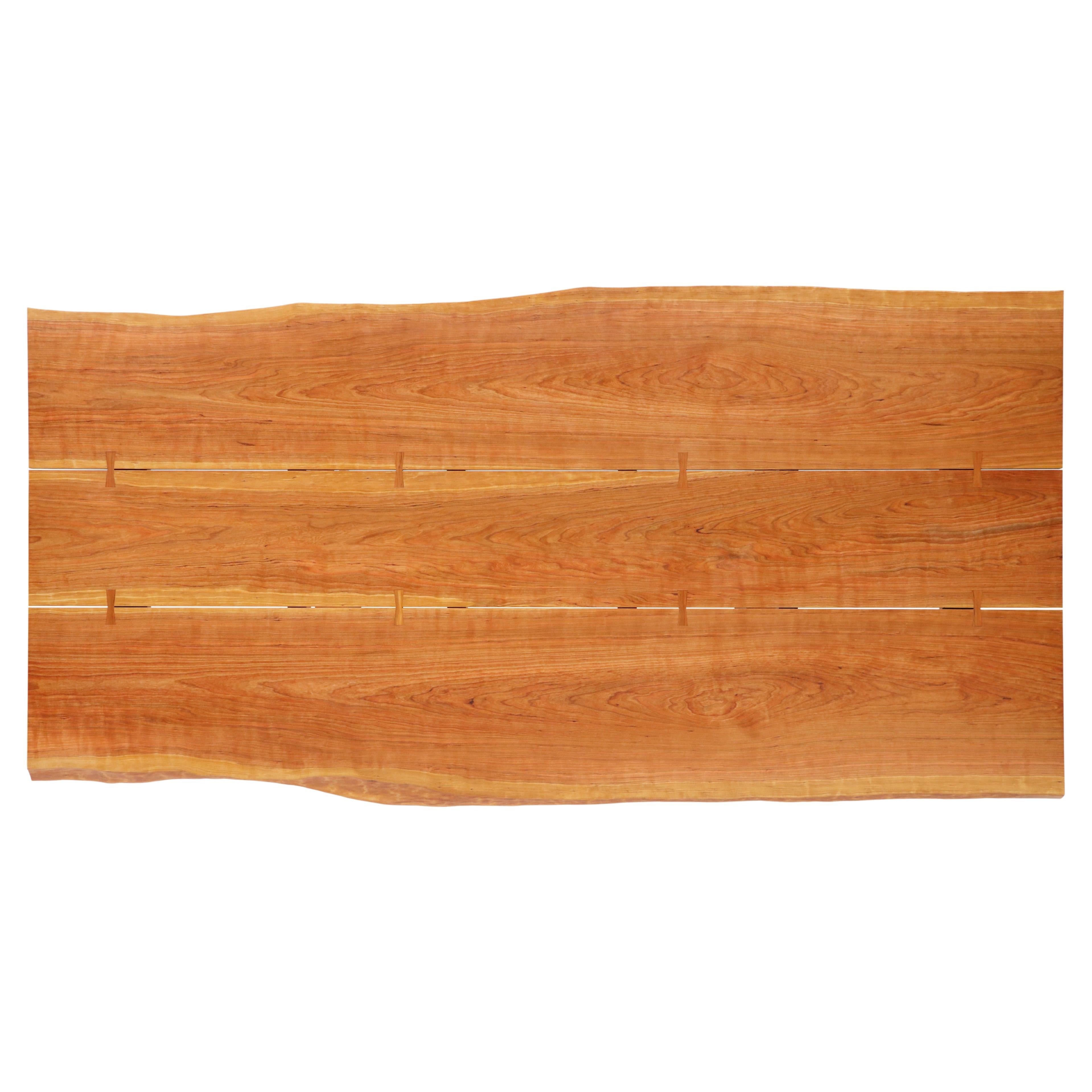Solid Cherry Dining Table with Traditional Trestle Base For Sale at 1stDibs