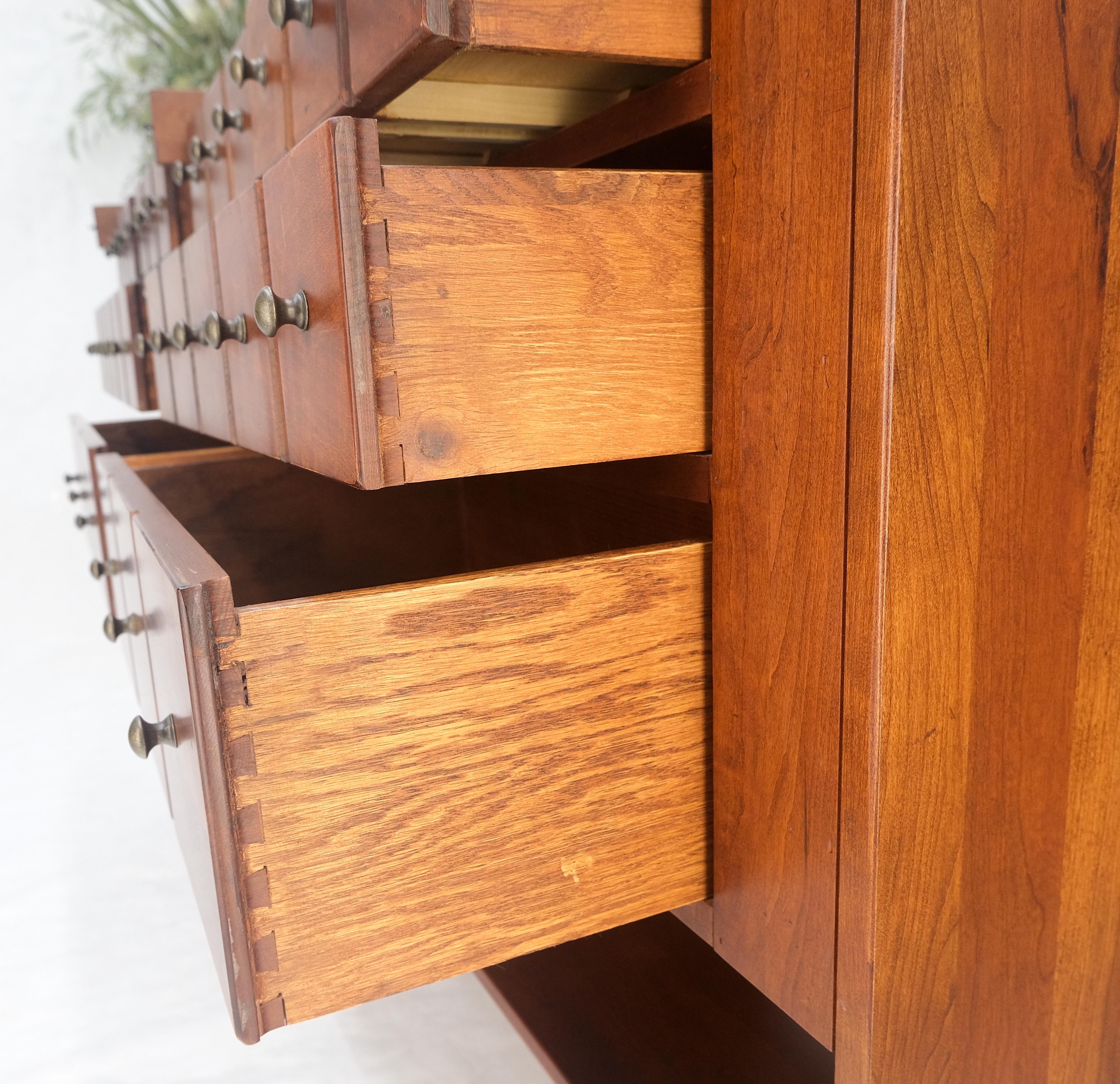 Solid Cherry Flip Top Table Apothecary Cabinet Console Credenza Sideboard MINT 2