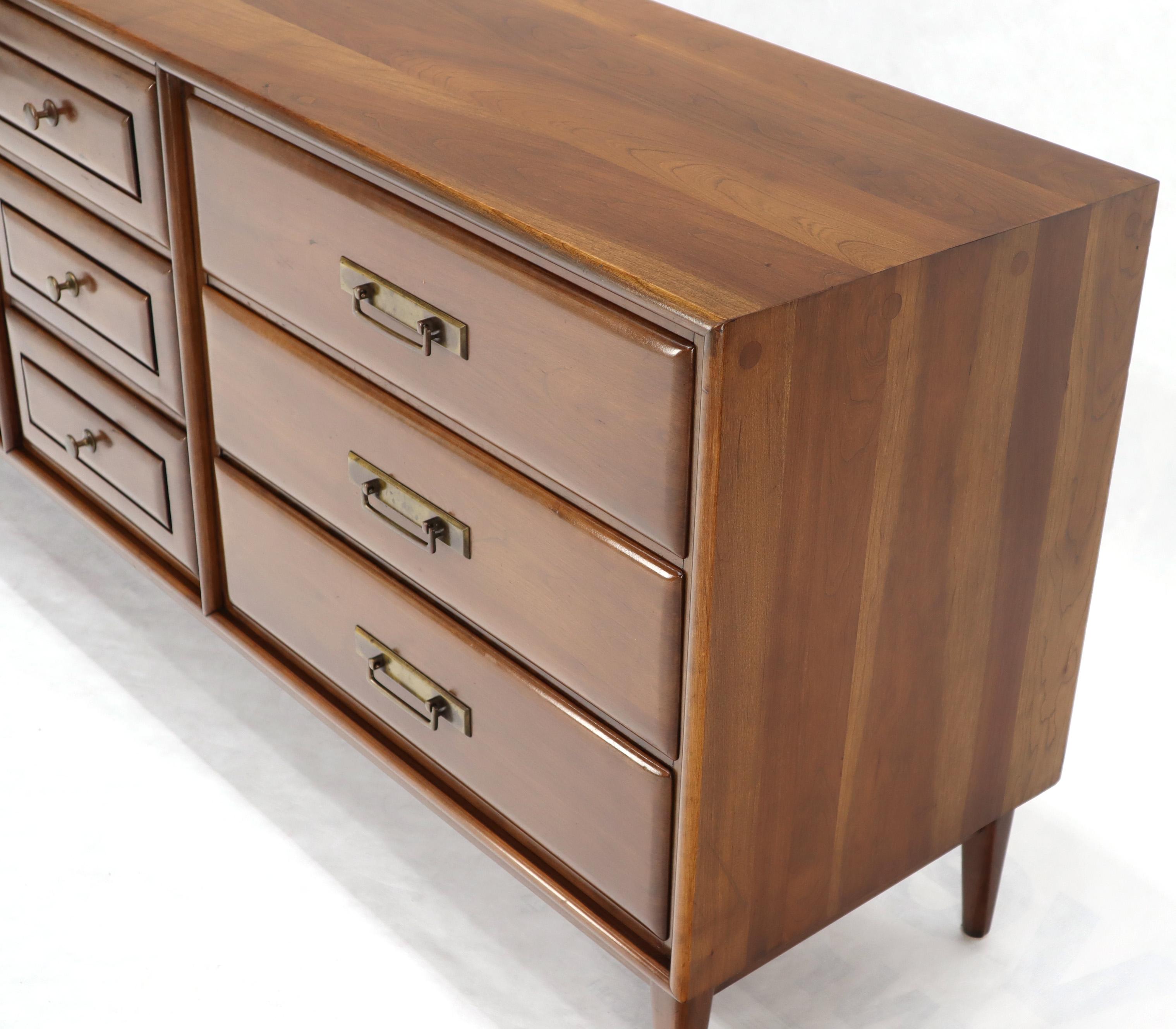 Solid Cherry Mid-Century Modern Triple Dresser by Haywood Wakefiled 1
