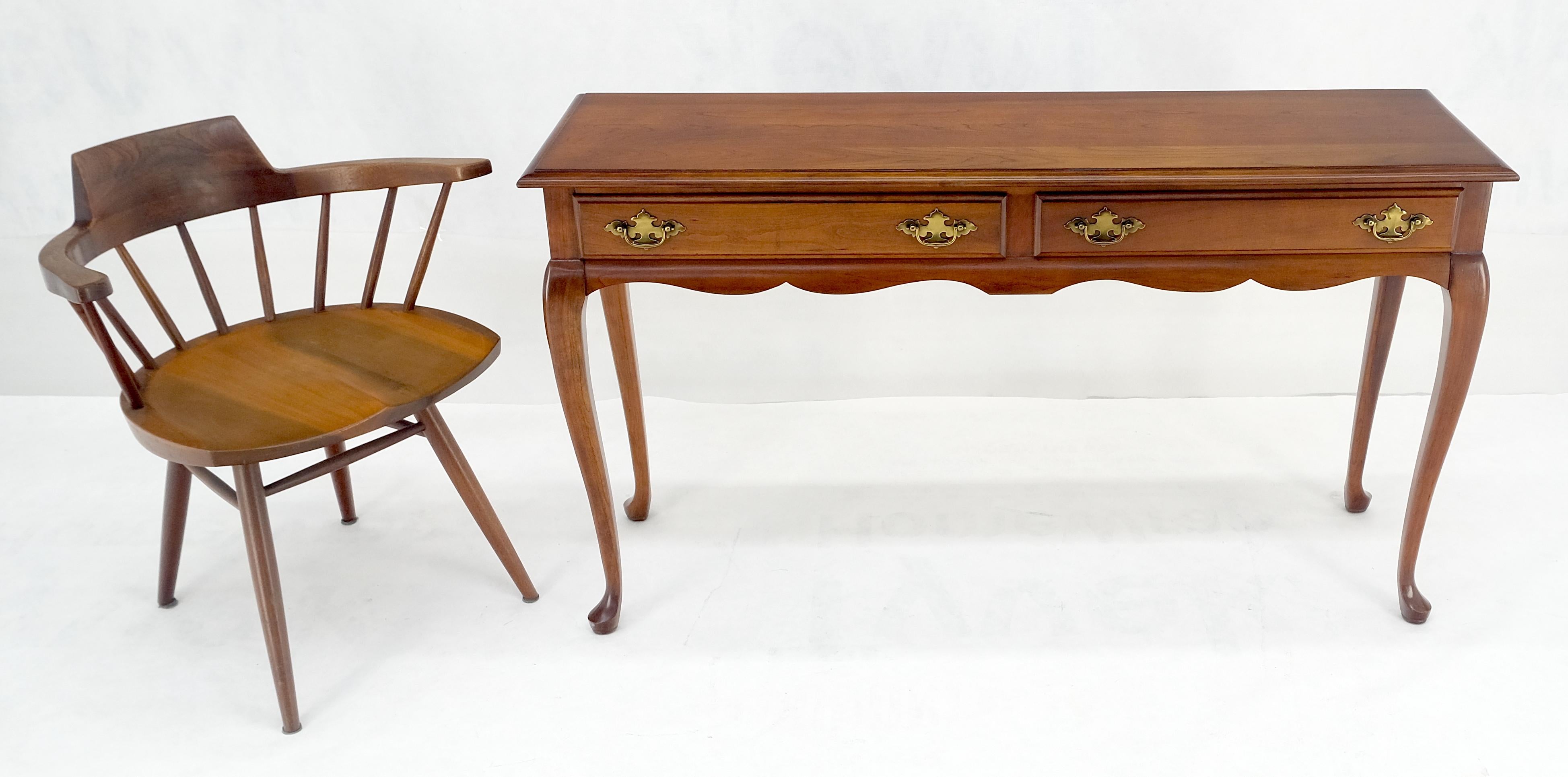 Laqué Console à deux tiroirs en cerisier massif de style A.Profiles MINT en vente