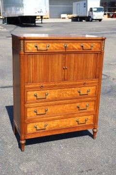 Solid Cherry Tambor Drawer Kindel Directoire Belvedere Tall Boy Dresser