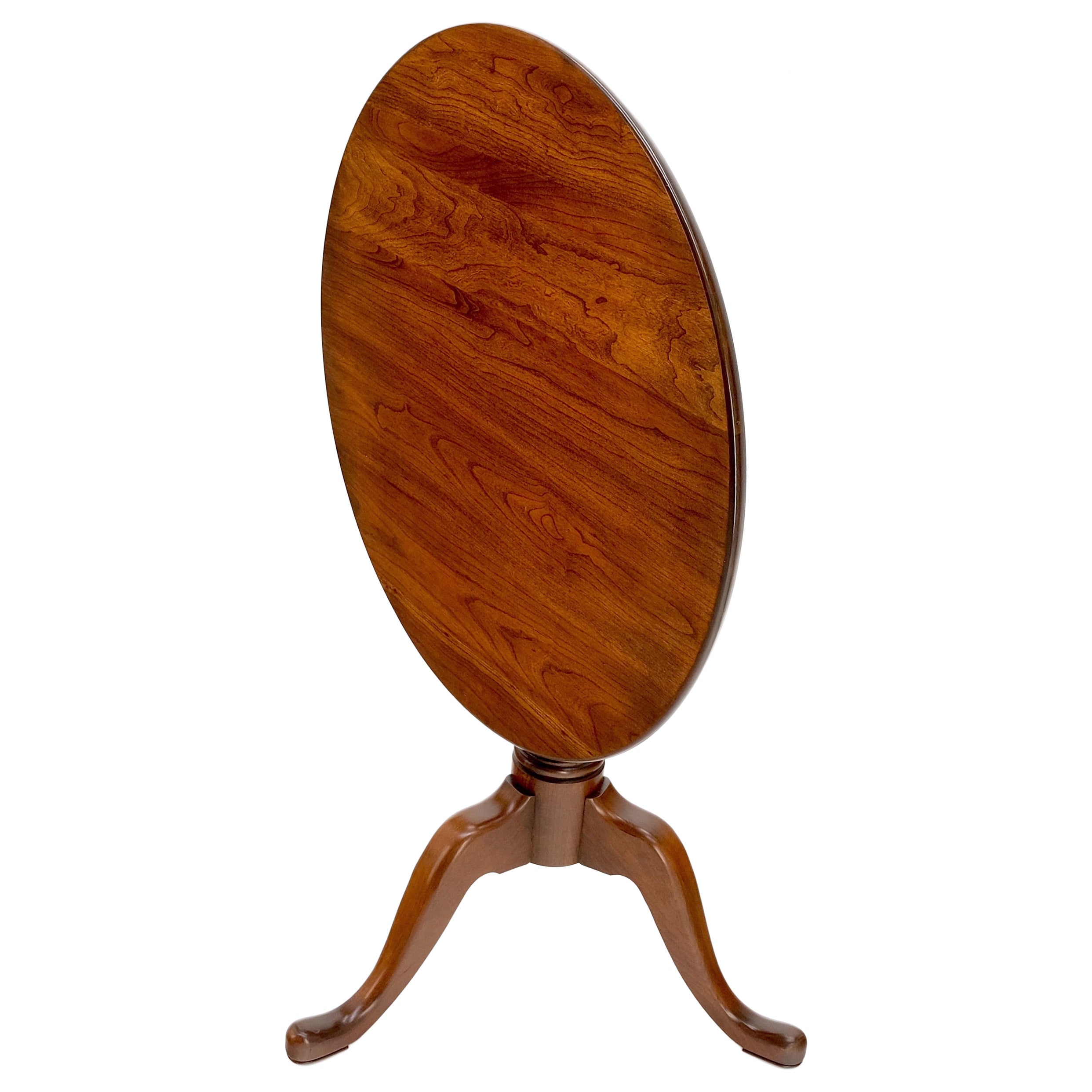 Massive Kirsche Tilt Top Tripod Base Lampentisch MINT! im Angebot