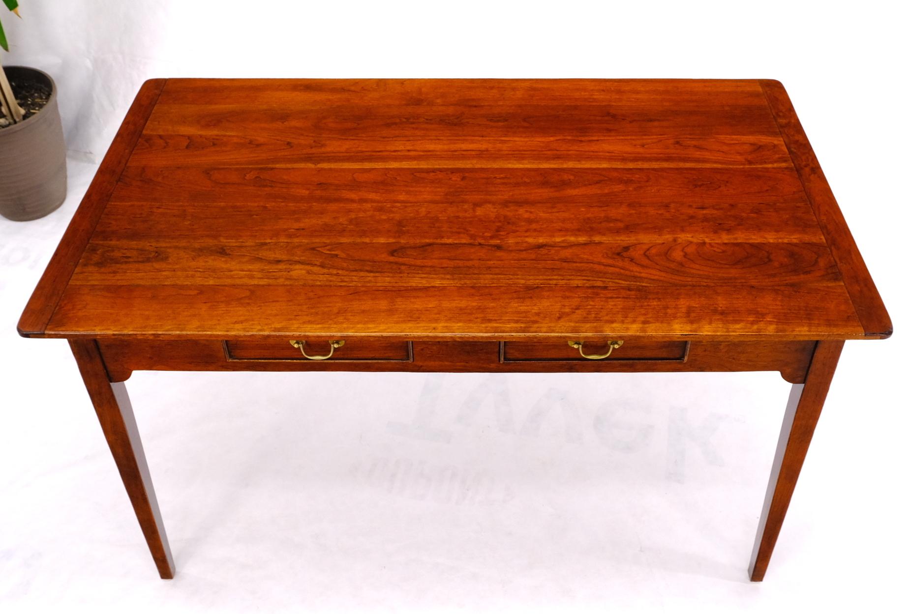 Country Solid Cherry Two Drawers Writing Table Desk