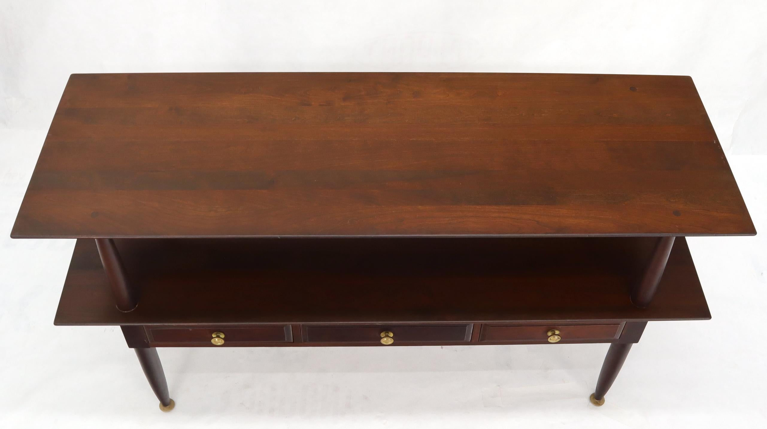 mid century console table with storage