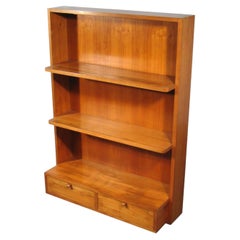 Solid Cherrywood Bookcase, Italy, circa 1950-1960