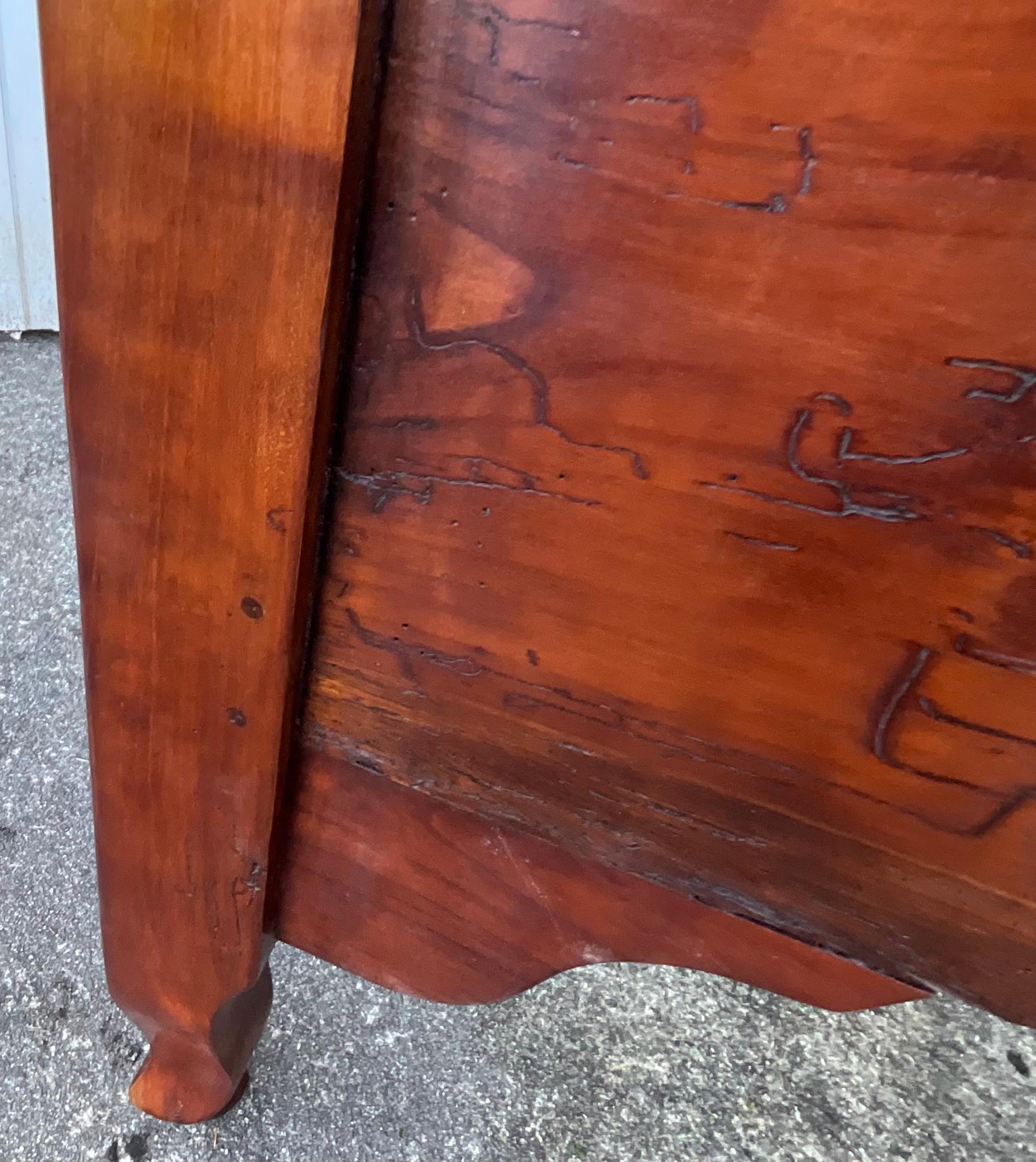 Solid Cherrywood Chest – Late 19th Century For Sale 5