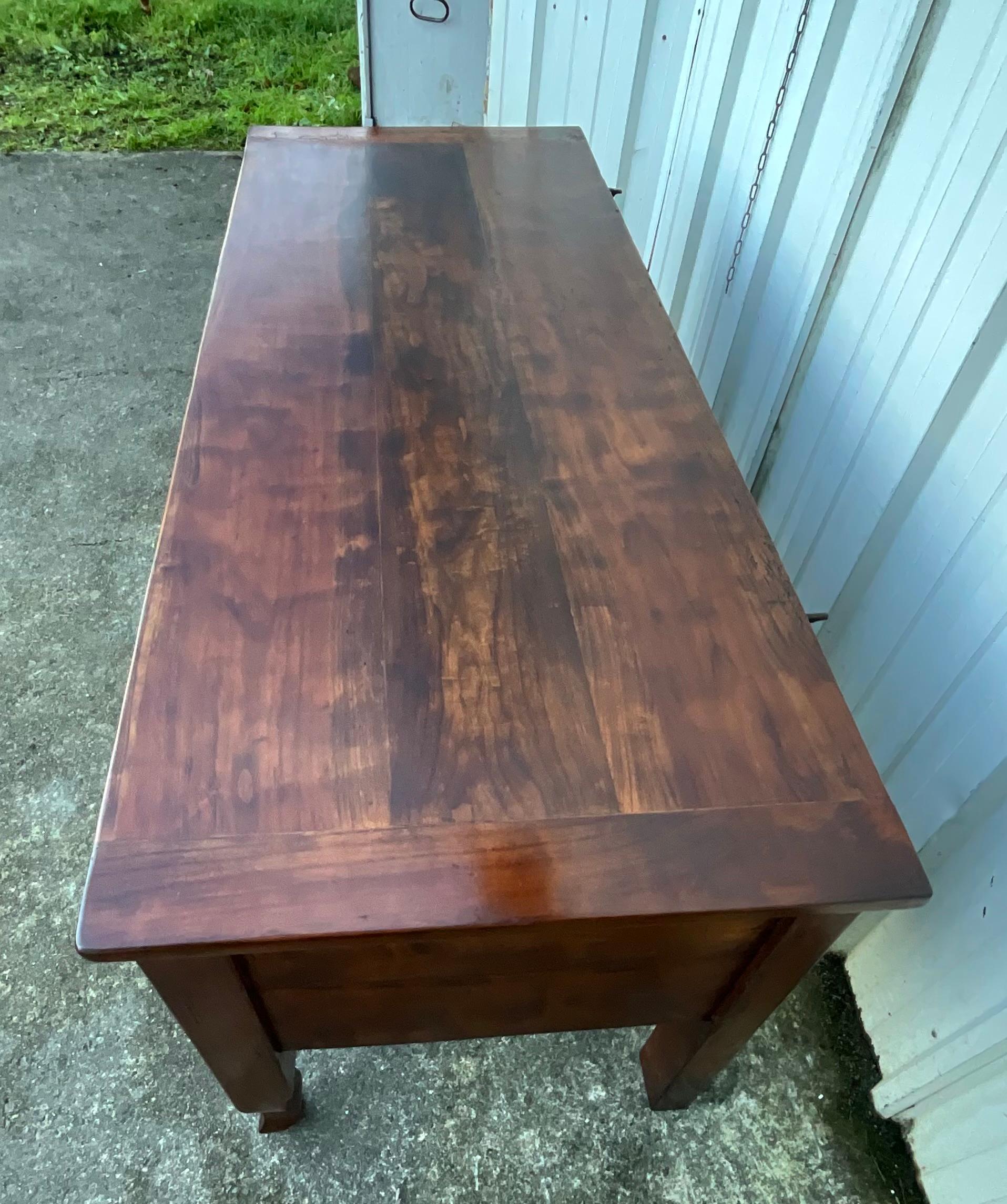 Solid Cherrywood Chest – Late 19th Century For Sale 3
