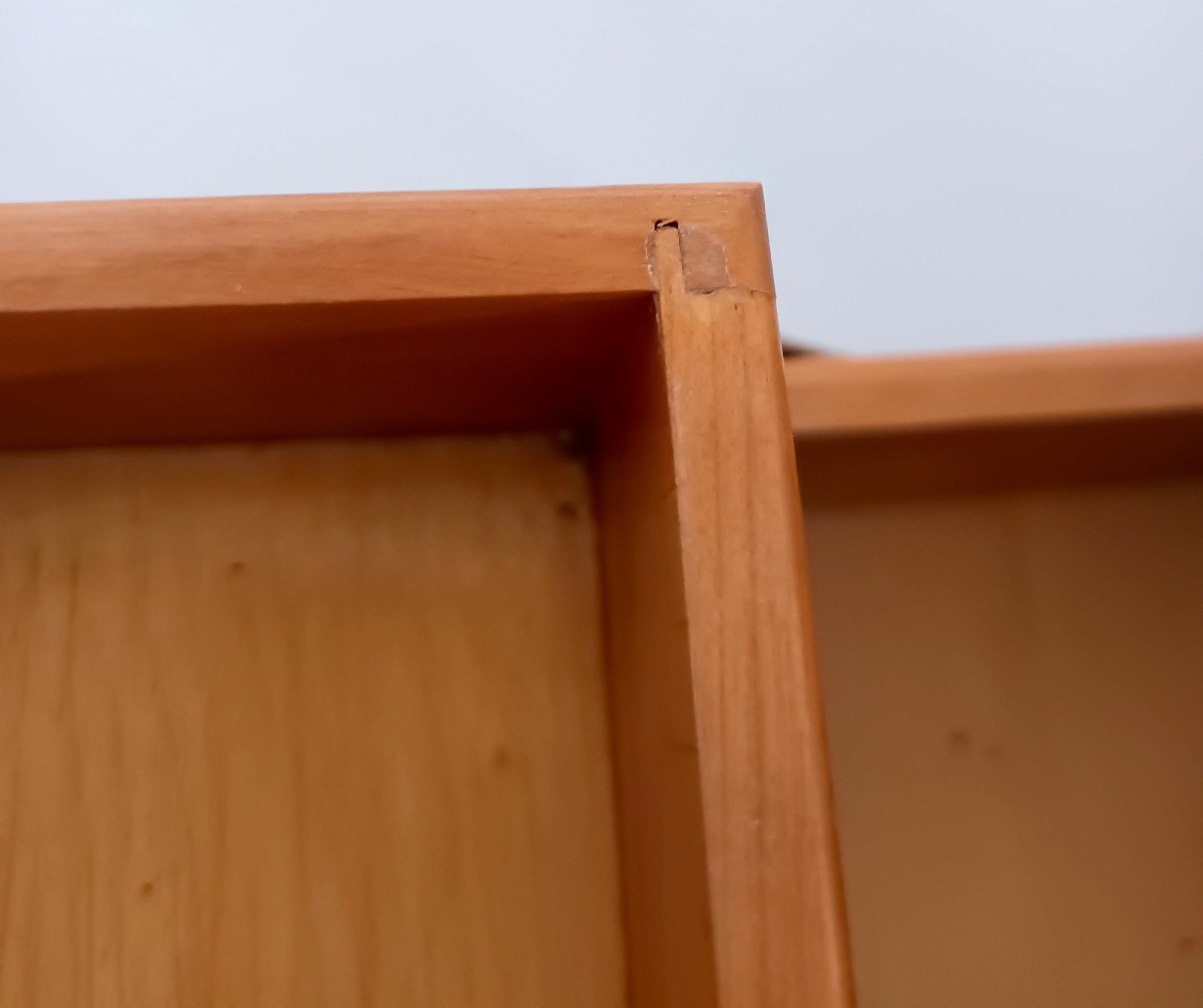 Solid Cherrywood Standing Sewing Cabinet or Box, Italy 3
