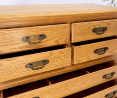 Solid Chestnut 8 Drawers High Chest Dresser Phenomenal Craftsmanship MINT!