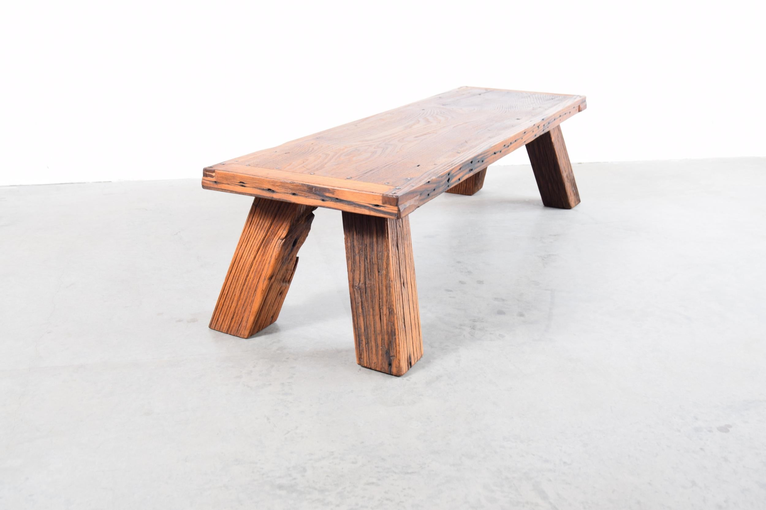 Rustic Solid Chestnut Coffee Table or Bench