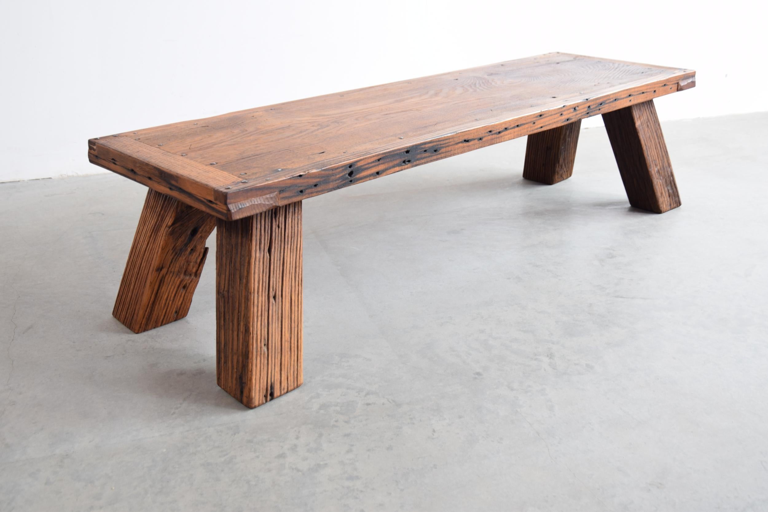American Solid Chestnut Coffee Table or Bench