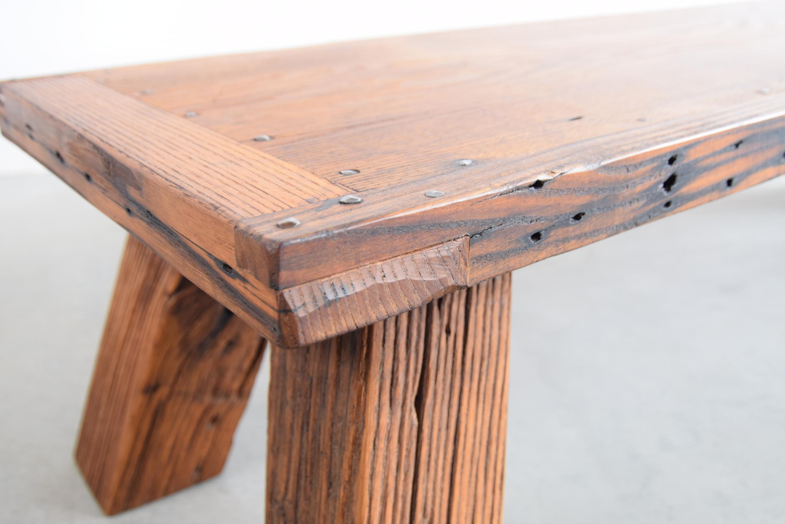 Solid Chestnut Coffee Table or Bench 1