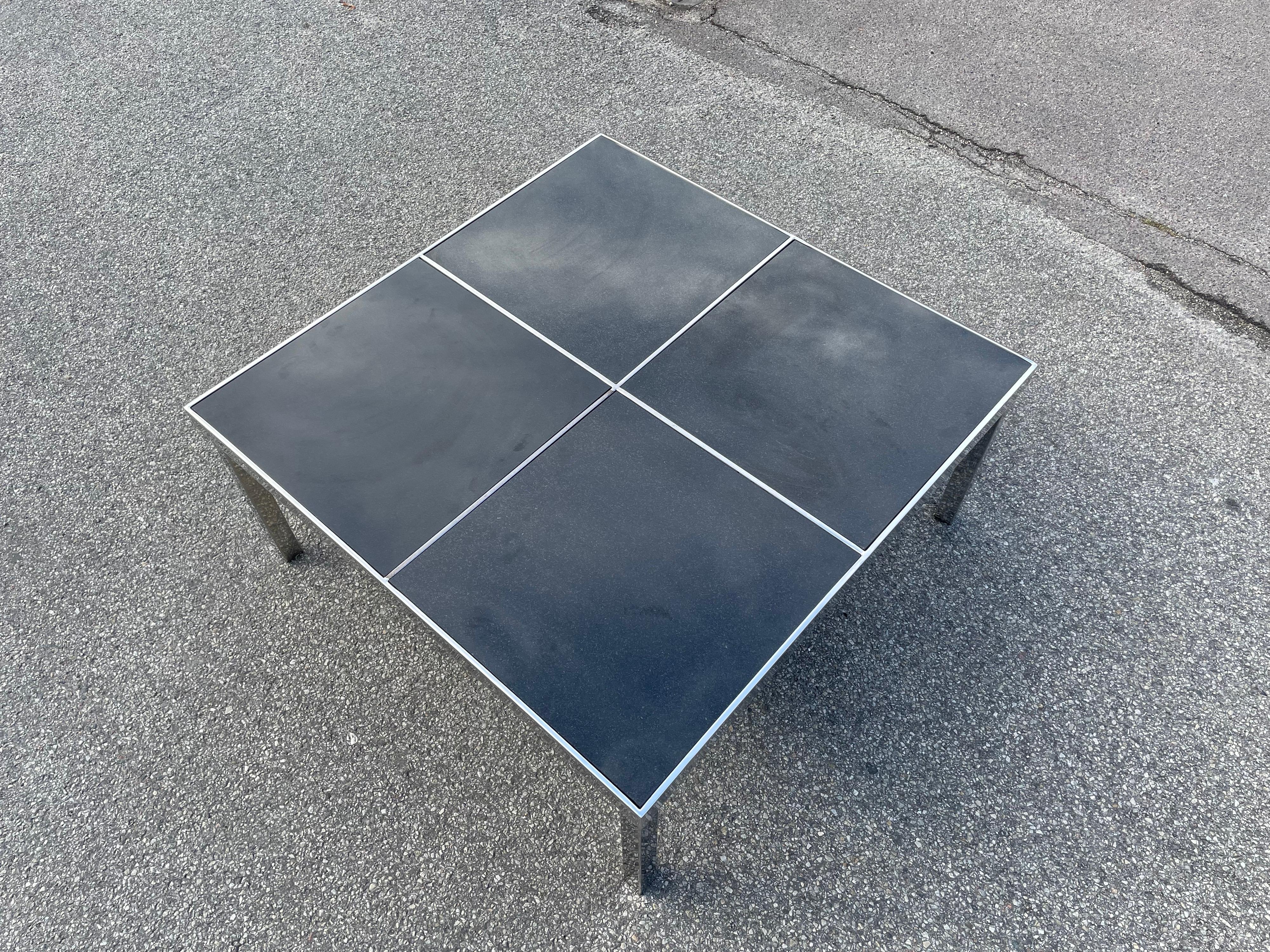 A vintage heavy chrome table from the 1980´s.