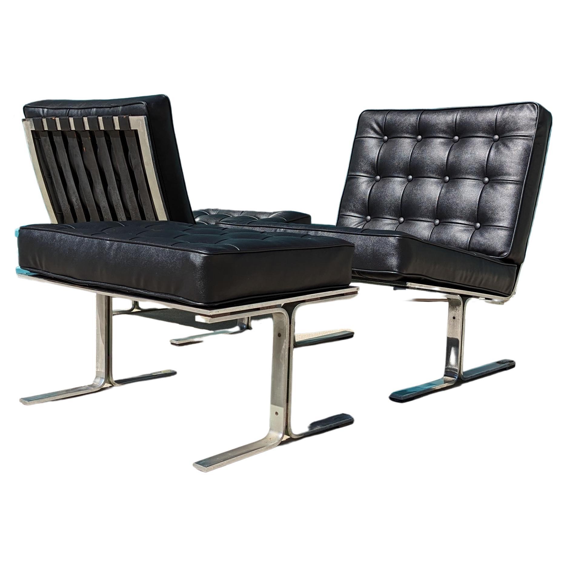 Mid-Century Modern Solid Chrome F60 