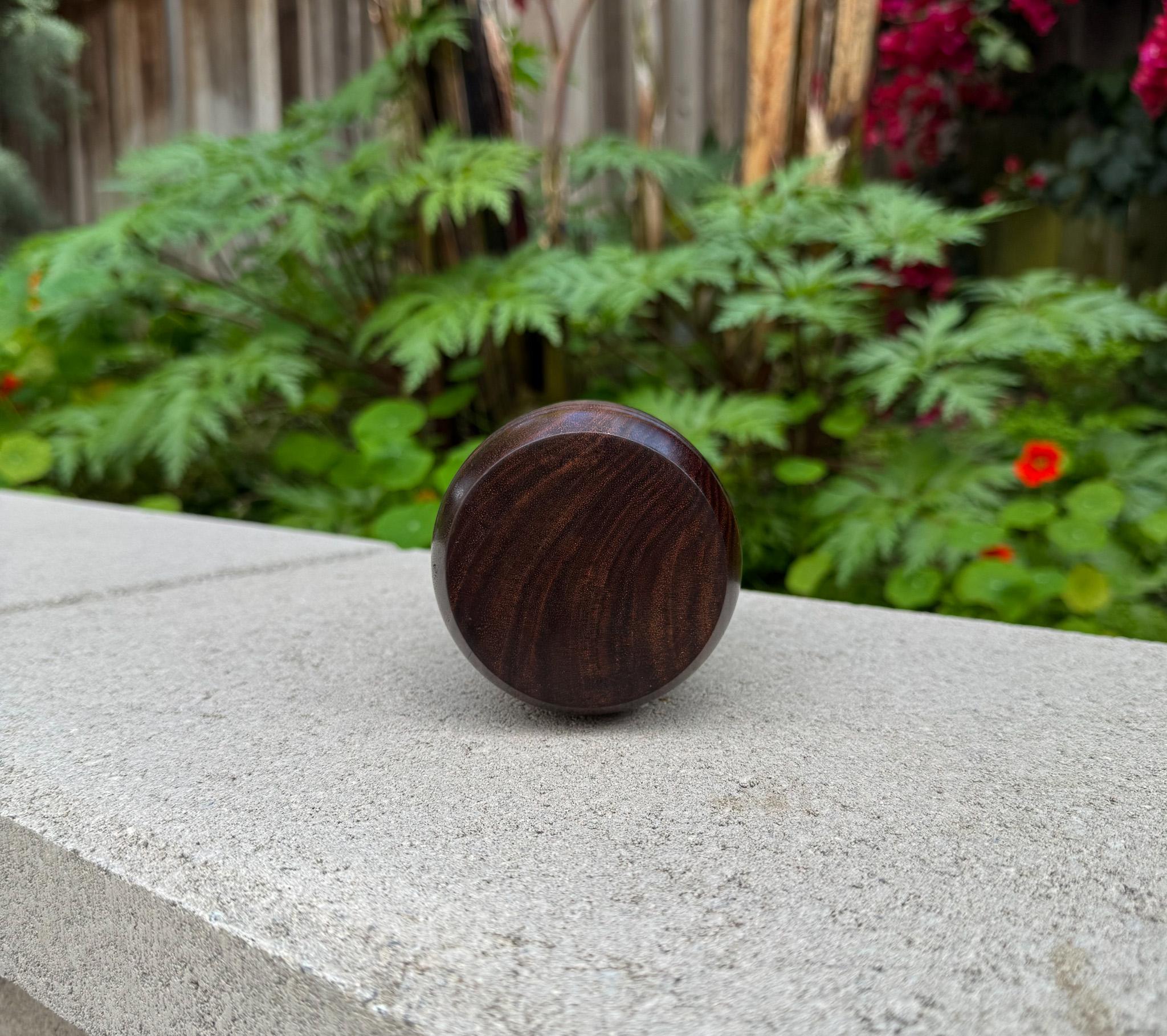 Solid Cocobolo Lidded Box, 20th Century For Sale 6