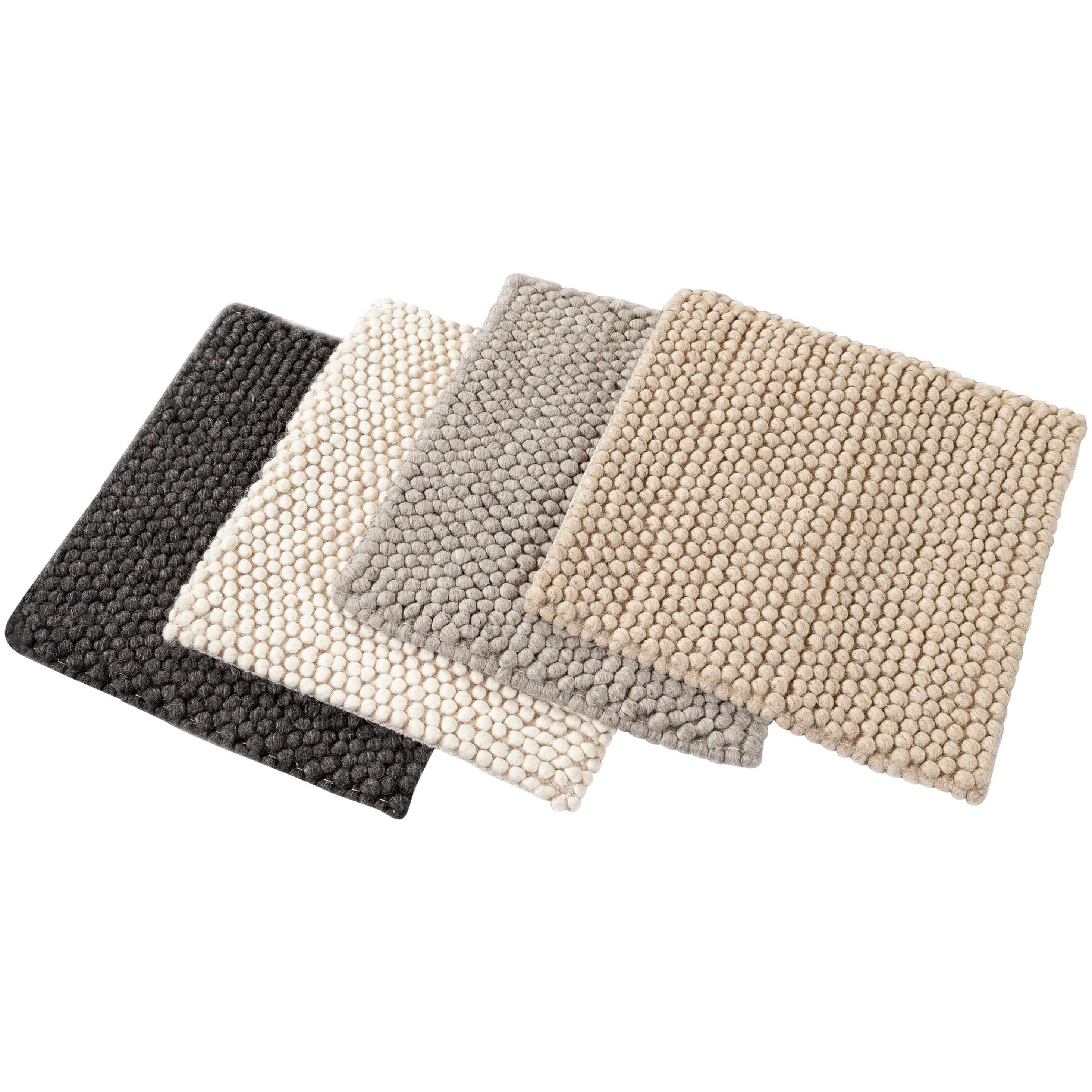 Solid-Colored Wool Textured Custom Rug For Sale