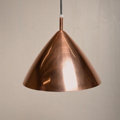 Solid Copper Ceiling Lamp by Lisa Johansson-Pape for Orno, Finland 1950s
