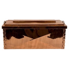 Solid Copper Chest with Lid