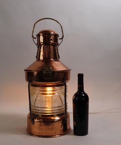 Solid Copper Ships Anchor Lantern