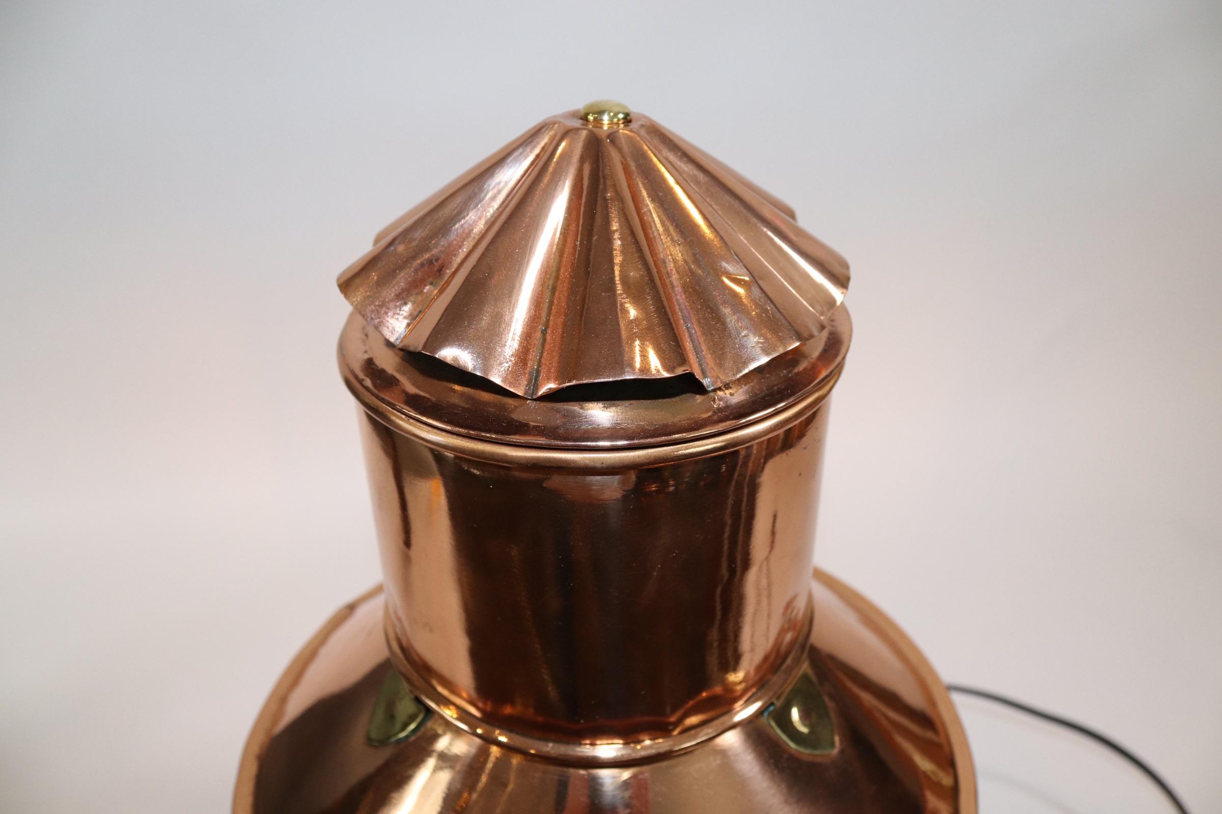 Solid Copper Ships Anchor Lantern For Sale 2